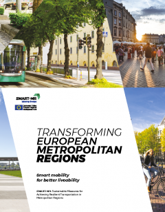 Cover for Transforming European Metropolitan Regions. Smart mobility for better liveability
