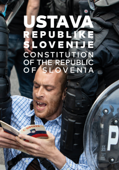 Cover for Ustava Republike Slovenije / Constitution of the Republic of Slovenia. Dvojezična izdaja / Bilingual edition