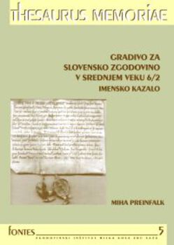 Cover for Gradivo za slovensko zgodovino v srednjem veku 6/2. Imensko kazalo