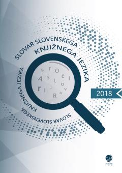 Cover for Slovar slovenskega knjižnega jezika 2018