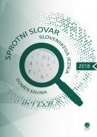 Cover for Sprotni slovar slovenskega jezika 2018