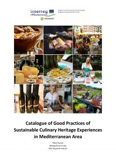 Cover for Catalogue of Good Practices of Sustainable Culinary Heritage Experiences in Mediterranean Area